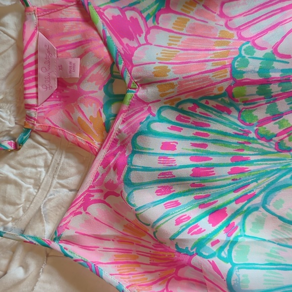 Lilly Pulitzer neon shell tank - Picture 2 of 2